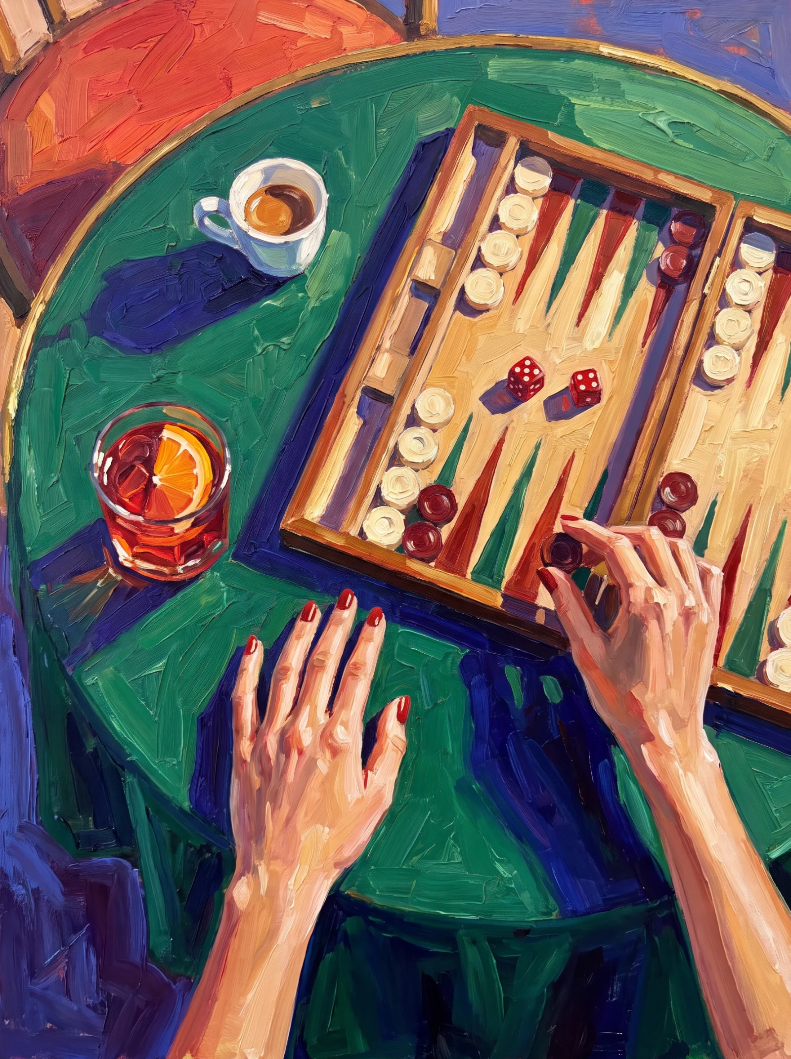 Last Hand, Oil on linen